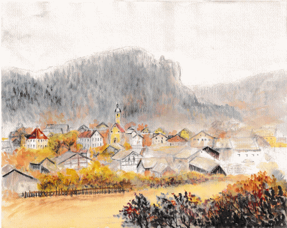 Mühlbach im Altmühltal von W§esten her