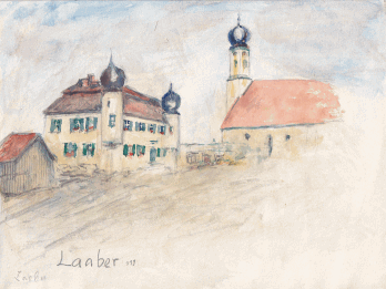 Laaber, Kirchplatz 15 und Kirche
