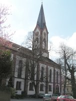 Startpunkt: Die Kirche in Ihringen am Kaiserstuhl