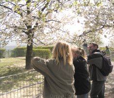 Angelika, Ulrike und Andreas von hinten