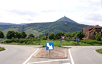 Hochknigsburg von der Storchenstation aus