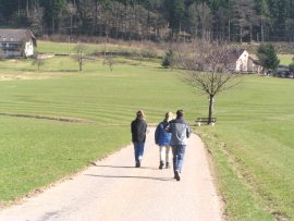 Auf dem Weg zum Campingplatz