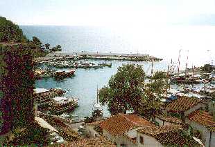 Hafen von oben