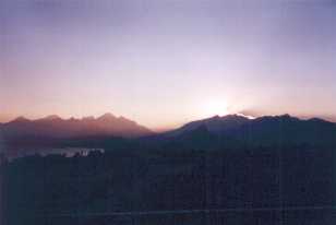 Sonnenuntergang über dem Taurus-Gebirge